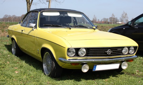 opel manta a gelb schwarz bbs felgen chromsto stange Opel Manta A Opel 